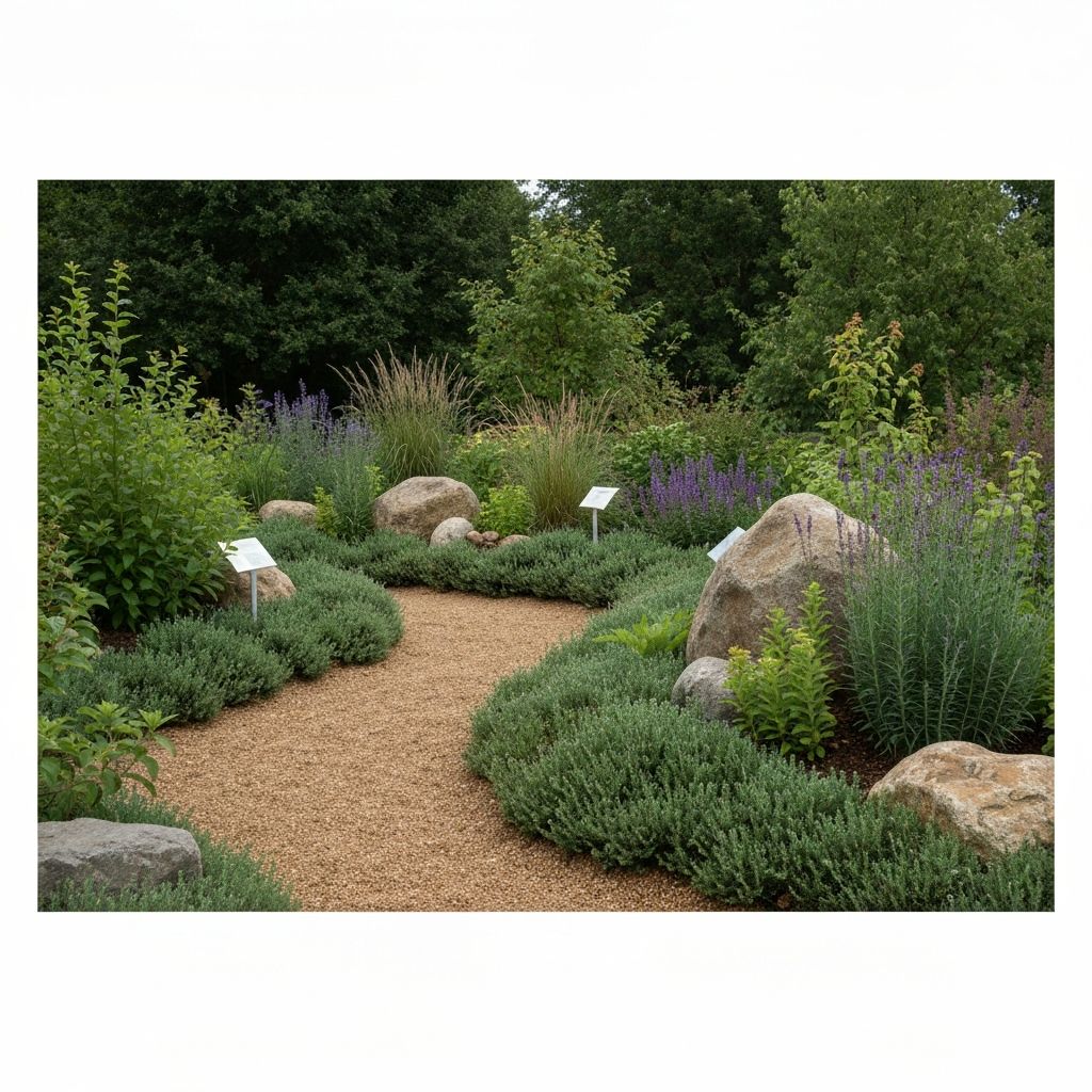 Natural garden setting representing our educational mission